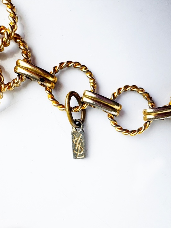 Vintage Yves Saint Laurent Chain Belt Necklace 1960s Roger Scemama for YSL main image 13